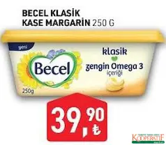 BECEL KLASİK KASE MARGARİN 250 G fiyat ve kampanya bilgisi